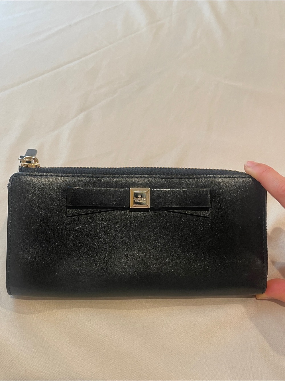 Kate spade Black Bow Long Wallet